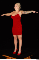 Jarushka Ross dressed red dress red high heels standing t poses whole body 0002.jpg